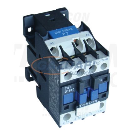   TRACON TR1D1210 Kontaktor 660V, 50Hz, 12A, 5,5kW, 230V AC, 3×NO+1×NO