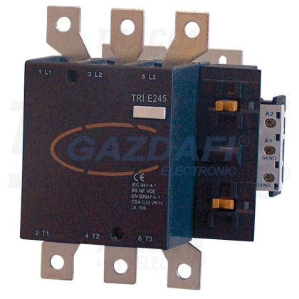   TRACON TR1E205E7 Nagyáramú kontaktor 415V, 50Hz, 205A, 110kW, 48V AC, 3×NO+1×NO