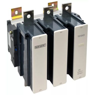 TRACON TR1E620B7 Nagyáramú kontaktor 415V, 50Hz, 620A, 335kW, 24V AC, 3×NO+1×NO