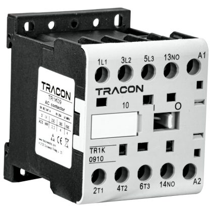   TRACON TR1K0610 Segédkontaktor 660V, 50Hz, 6A, 2,2kW, 230V AC, 3×NO+1×NO