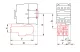 TRACON TR2HF3359 Termikus túláramvédelmi relé TR1F segédkontaktorokhoz 690V, 0-400Hz, 48-65A, 1×NC+1×NO