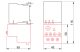 TRACON TR2HK0303 Termikus túláramvédelmi relé TR1K segédkontaktorokhoz 690V, 0-400Hz, 0,25-0,4A, 1×NC+1×NO