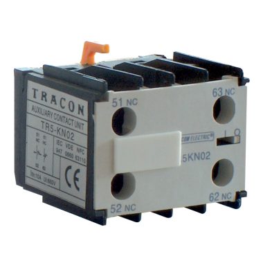 TRACON TR5KN13 Homlokoldali segédérintkező TR1K segédkontaktorokhoz 230V, 50Hz, 2A, 1×NO+3×NC