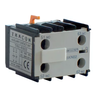 TRACON TR5KN31 Homlokoldali segédérintkező TR1K segédkontaktorokhoz 230V, 50Hz, 2A, 3×NO+1×NC