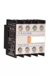 TRACON TR6DN04 Homlokoldali segédérintkező TR1D/F és TR1E kontaktorokhoz 230V, 50Hz, 2A, 4×NC