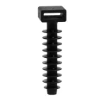   TRACON 5458 Beüthető kábelkötegelő tipli, UV-álló, fekete d=8mm, A=10,6×3,1mm, PA6.6