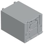   TRACON AA-KETO-00-1/66 Érintésvédelmi burkolat alsó/felső kábelbevezetéshez 1P 00, 1P, L=66 mm