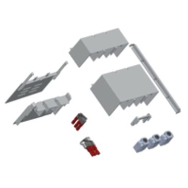 TRACON AA-KETO-3-1 Érintésvédelmi burkolat alsó/felső kábelbevezetéshez 1P 3, 1P, L=42 mm