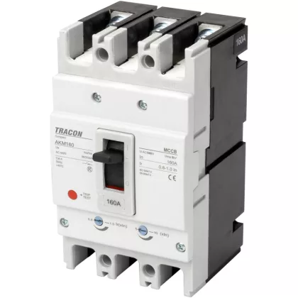   TRACON AKM1-40 Kompakt megszakító 3P,40A,Ir=(0,8-1,0)In, 400/415V, 50/60Hz, Icu=36kA, Ics=25kA