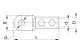 TRACON AS95-240CS Szakadófejes csavaros alumínium szemes csősaru 95-240mm2, 2xM19