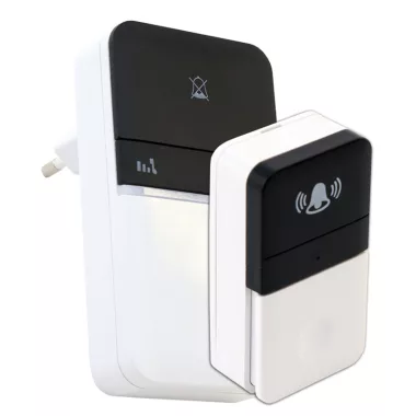 TRACON BELLW4-1V1 Vezeték nélküli csengő (kinetikus) 230 VAC; IP44; 100 m; 16 music; 82 dB