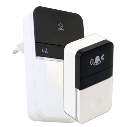   TRACON BELLW4-1V1 Vezeték nélküli csengő (kinetikus) 230 VAC; IP44; 100 m; 16 music; 82 dB