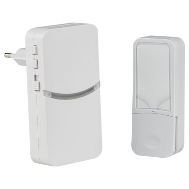 TRACON BELLW6-1V1 Vezeték nélküli csengő (kinetikus) 230 VAC; IP44; 100 m; 18 music; 82 dB