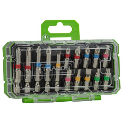 TRACON BIT15 Bitfej készlet S2, HRC 58-62, 15pcs