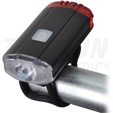 TRACON BLCR2W LED bicycle light with front-rear lighting 2W; 5000K; 3.7 V / 800 mAh, 150lm, IP54, 2 / 5h