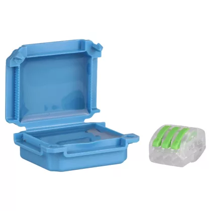 TRACON BOXW2 Vízálló műanyag doboz, kék 45x37x24mm, IPX8 TRACON BOXW2 Vízálló műanyag doboz, kék 45x37x24mm, IPX8