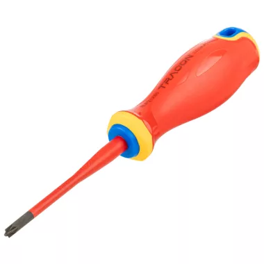 TRACON CDDK45178 Csavarhúzó, csillag-kombi, 1000V-ra sziget.,sárga-piros nyél AC 1000V, 4,5x178mm