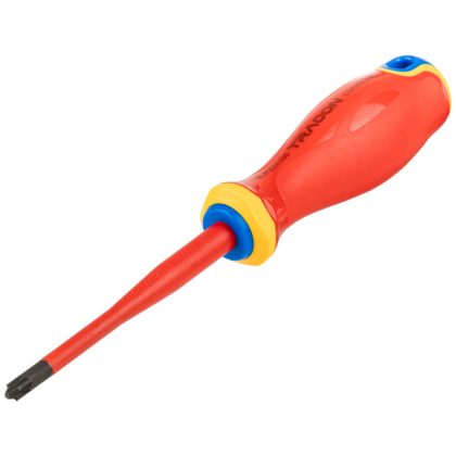   TRACON CDDK6208 Csavarhúzó, csillag-kombi, 1000V-ra sziget.,sárga-piros nyél AC 1000V, 6x208mm