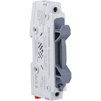 TRACON CFBHPV1P32 Szakaszolókapcsoló-biztosító hengeres bizt.hoz, PV 32A, 10×85, Un=1500VD