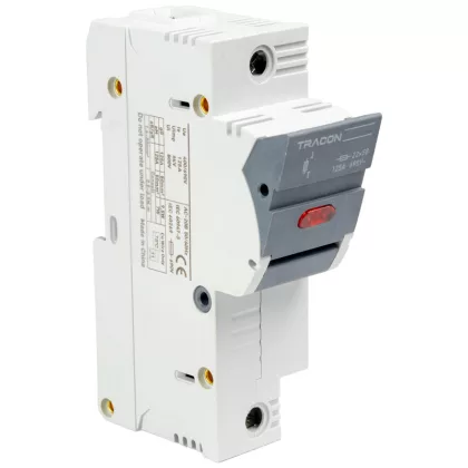   TRACON CFBL1P100 Szakaszolókapcsoló-biztosító hengeres bizt.hoz, maszkolható 100A, 22x58mm, Un=400V/690V, 1P, LED