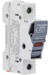 TRACON CFBL1P32 Szakaszolókapcsoló-biztosító hengeres bizt.hoz, maszkolható 32A, 10x38mm, Un=400V/690V, 1P, LED