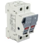   TRACON CFBL1P+N32 Szakaszolókapcsoló-biztosító hengeres bizt.hoz, maszkolható 32A, 10x38mm, Un=400V/690V, 1P+N right, LED