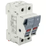   TRACON CFBL1P+N32 Szakaszolókapcsoló-biztosító hengeres bizt.hoz, maszkolható 32A, 10x38mm, Un=400V/690V, 1P+N right, LED
