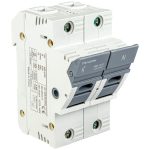   TRACON CFBL1P+N50 Szakaszolókapcsoló-biztosító hengeres bizt.hoz, maszkolható 50A, 14x51mm, Un=400V/690V, 1P+N right, LED