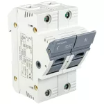   TRACON CFBL1P+N50 Szakaszolókapcsoló-biztosító hengeres bizt.hoz, maszkolható 50A, 14x51mm, Un=400V/690V, 1P+N right, LED
