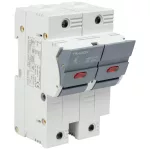   TRACON CFBL2P100 Szakaszolókapcsoló-biztosító hengeres bizt.hoz, maszkolható 100A, 22x58mm, Un=400V/690V, 2P, LED