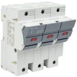   TRACON CFBL3P100 Szakaszolókapcsoló-biztosító hengeres bizt.hoz, maszkolható 100A, 22x58mm, Un=400V/690V, 3P, LED