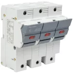  TRACON CFBL3P100 Szakaszolókapcsoló-biztosító hengeres bizt.hoz, maszkolható 100A, 22x58mm, Un=400V/690V, 3P, LED