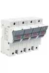TRACON CFBL3P+N100 Szakaszolókapcsoló-biztosító hengeres bizt.hoz, maszkolható 100A, 22x58mm, Un=400V/690V, 3P+N right, LED