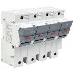   TRACON CFBL3P+N100 Szakaszolókapcsoló-biztosító hengeres bizt.hoz, maszkolható 100A, 22x58mm, Un=400V/690V, 3P+N right, LED