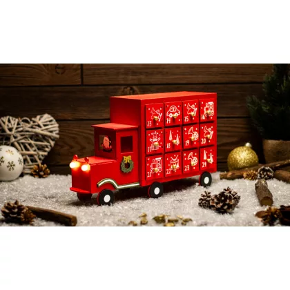   TRACON CHRACC3WW LED karácsonyi adventi kalendárium,autó, elemes (X24009) Timer 6+18h, 3LED, 3000K, 2xAAA