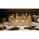   TRACON CHRACD10WW LED karácsonyi adventi kalendárium,falu, elemes (X24008) Timer 6+18h, 12LED, 3000K, 2xAAA