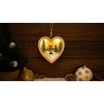 TRACON CHRHH3WW LED karácsonyi ablakdísz,szarvas,szív,elemes (X24010) Timer 6+18h, 3LED, 3