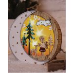   TRACON CHRHWA6WW LED karácsonyi hold,angyal,fa,elemes (X23020) Timer 6+18h,6LED, 3000K, 2xAAA