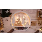   TRACON CHRHWR15WW LED karácsonyi dísz,fa, rénszarvas, elemes (X23023) Timer 6+18h,15LED, 3000K, 2xAAA