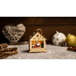 TRACON CHRKE1WW LED karácsonyi ablakdísz,ház,manó, elemes (X24026) Timer 6+18h, 1LED, 3000