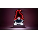 TRACON CHRMMG LED karácsonyi tükördísz , manó (X25019) Timer 6+18h, 82LED, RGB, 3xAA