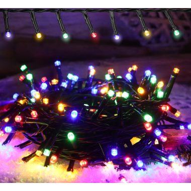 TRACON CHRSTHOB400RGB Karácsonyi fényfüzér, színes,kültéri/beltéri (X25029) 230VAC, 2+10M, 400LED, 3,6W, RGB, IP44