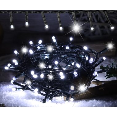 TRACON CHRSTHOSC2000CW Karácsonyi sziporkázó fényfüzér, kültéri/beltéri (X25042) 230VAC, 5+50M, 2000LED, 8.4W, 12000-13000K, IP44