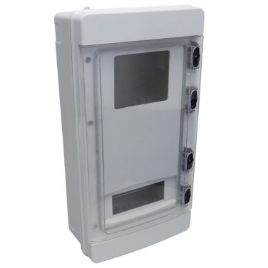 TRACON CMB3 3F Fogyasztásmérő szekrény, almérőhöz 1×6mod+115×94, H×W×D=460×240×132mm, IP65