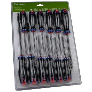 TRACON CNSET12 Csavarhúzó szett Diamond, 12pcs