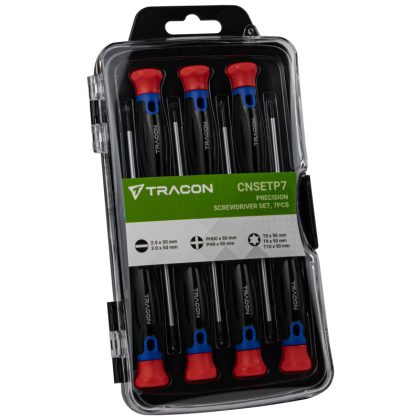 TRACON CNSETP7 Precíziós csavarhúzó szett 7pcs CRV