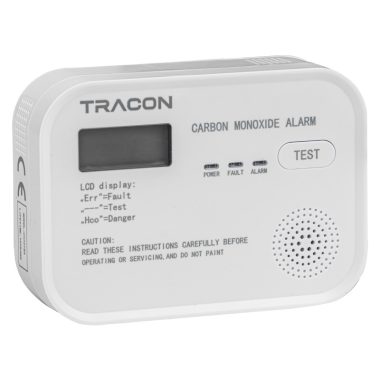 TRACON CO218A Szén-monoxid (CO) érzékelő 4,5 VDC (3×1,5V AA), >85 dB