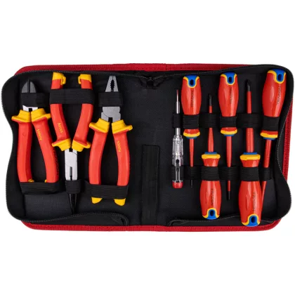   TRACON CSET9 1000 V-ra szigetelt szerszám készlet 1000V, 9pcs