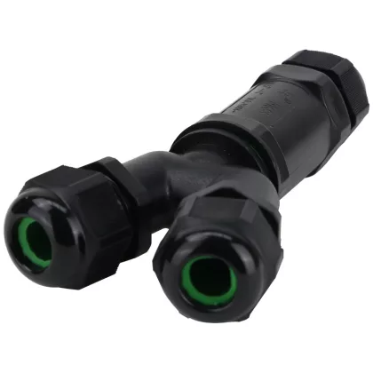   TRACON CST4-Y Cable extension with sealing box, Y-branch 0.5-4 mm2, IP68, PC + PA6.6, 5P, 450VAC, 24A