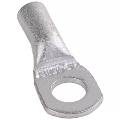   TRACON D120-12 Szigeteletlen szemes csősaru, ónozott elektrolitréz, DIN 120mm2, M12, (d1=15,5mm, d2=13mm)